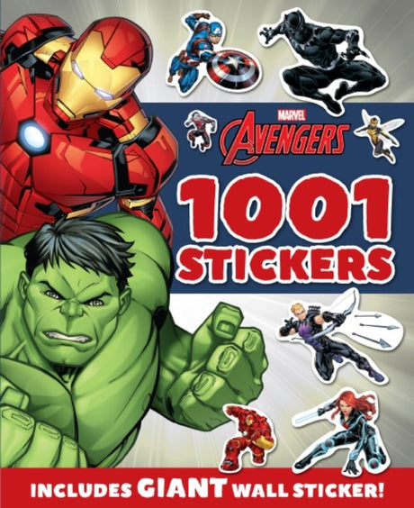 Colorful Marvel Avengers sticker book featuring 1001 stickers for creative play and decoration.