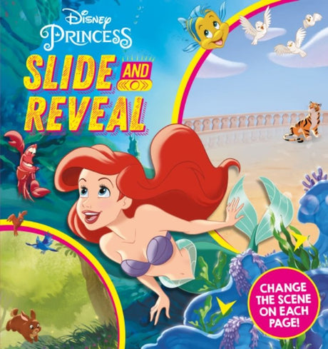 Interactive board book featuring Disney Princesses with sliding tabs for magical storytelling adventures.