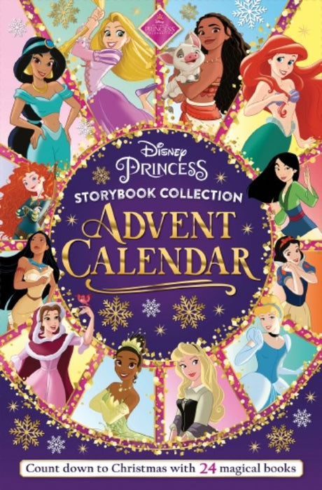 Disney Princess Advent Calendar book with 24 illustrated stories for a magical holiday countdown.