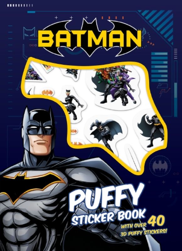 Colorful Batman: Puffy Sticker Book featuring interactive stickers for creative play and artistic exploration.