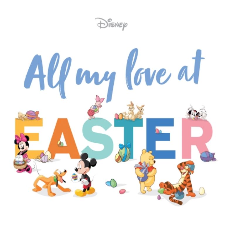 Enchanting Disney hardback book celebrating Easter with love, joy, and heartwarming illustrations.