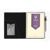 Debden Compendium Fashion A5 Wiro Notebook PU Black