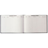Debden Corporate Visitors Book 300x200mm PU Black