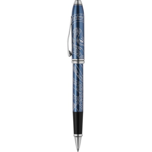 Cross Townsend Zodiac YOT Snake 2025 Blue Lacquer with Chrome Appts Rollerball P