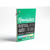 Luxpad Revision Study Cards 5x3  Assorted Colours with Binding Ring
