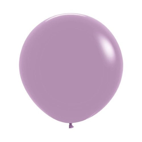 Pack of 10 Sempertex 60cm pastel dusk lavender latex balloons, perfect for elegant celebrations and special events.