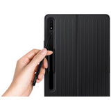 Samsung Galaxy Tab S8 Protective Standing Cover Case - Black, Adjustable Viewing, Durable Design