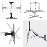 VESA Full Motion TV Wall Mount for 23-55 inch TVs - Adjustable Height & Swivel Articulating Bracket