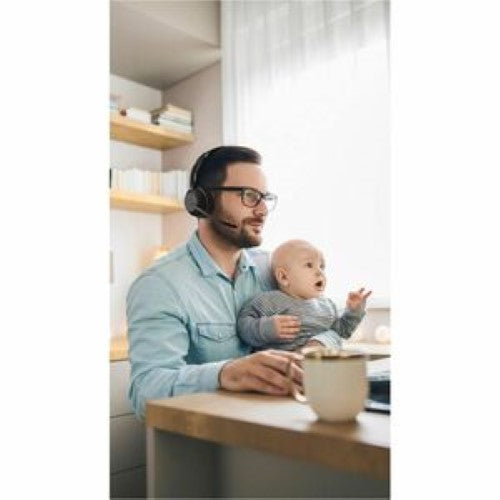 Jabra Evolve2 55 Wireless Mono Headset with Boom Mic & 3000cm Range - Link 380a UC