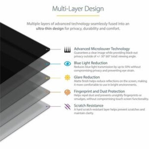 Premium Laptop Privacy Screen for 13.5-Inch Surface Book & Surface Laptop - Anti-Glare, Blue Light Reduction