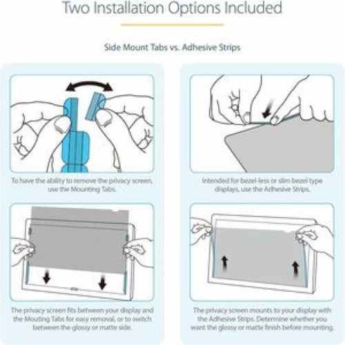 19.5" Computer Monitor Privacy Filter - Anti-Glare, Blue Light Reduction, Reversible Design