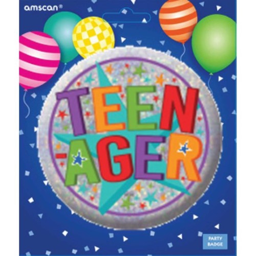 Vibrant Badge Teenager for backpacks and jackets, featuring trendy designs for personal expression and durability.