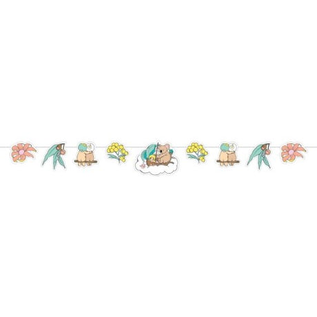 May Gibbs Paper Garland made of cardboard, 2.8m long, FSC Mix Certified, perfect for decorative occasions.