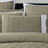 Double Quilt / Duvet Cover Set - LOGAN & MASON ESSEX OLIVE