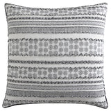 European Pillowcase - PLATINUM ZANDA SMOKE (65cm x 65cm)