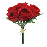 Artificial / Faux Flowers - Rose Bouquet Red