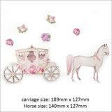 Pine Wall Art: Horse and Carriage