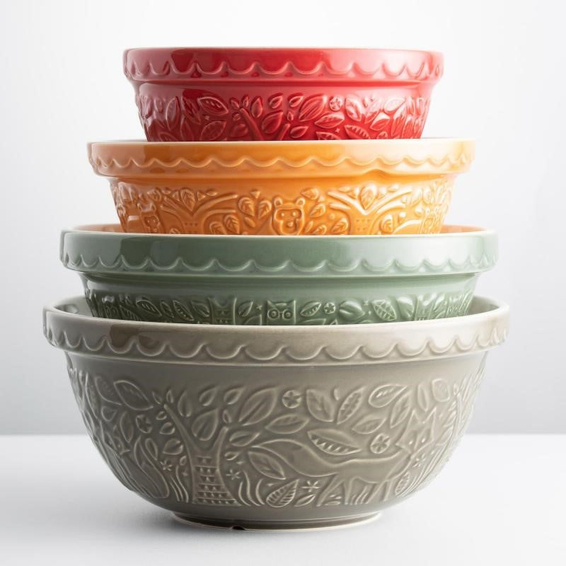 Mason Cash In The Forest Mixing Bowl 21cm | Burgundy