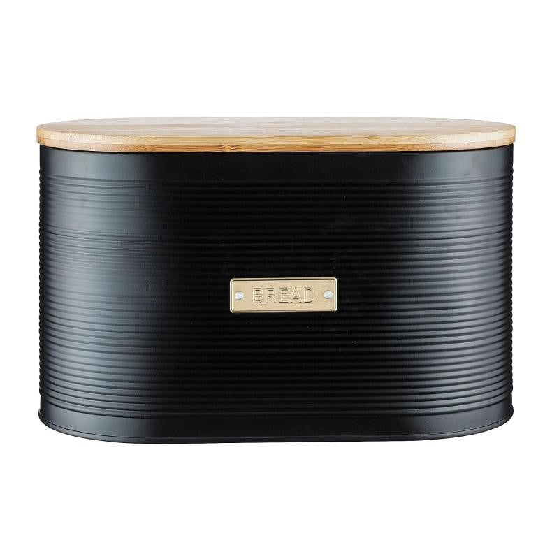 Typhoon Living Otto Bread Bin 34x20cm | Black