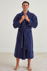 Relaxation Bathrobe / Robe - Navy (L/XL) - BAKSANA