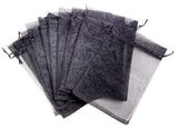 Organza Bag Black Pack of 10.