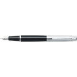 SHEAFFER 300 9314 GLOSSY BLACK FOUNTAIN PEN - FINE