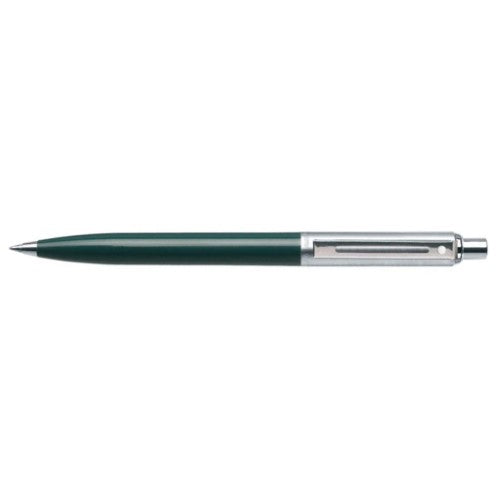SHEAFFER SENTINEL GREEN CHROME + CHROME PT BALLPOINT PEN