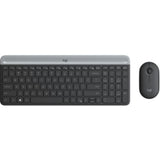 Logitech MK470 Slim Wireless Combo - Minimalist USB RF Keyboard and Mouse for Efficient Workspace