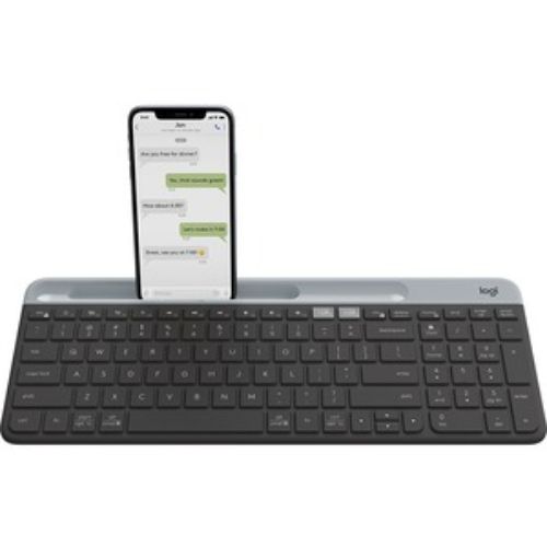 Logitech K580 Slim Multi-Device Wireless Keyboard - Versatile, Compact, Bluetooth & USB