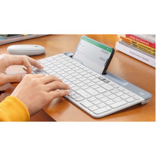 Logitech K580 Wireless Keyboard - Bluetooth & RF Connectivity, Ultra-Slim Design, 10m Range