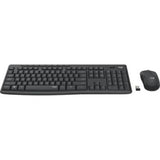 Logitech MK295 Silent Wireless Keyboard and Mouse Combo - Quiet 2.4 GHz USB, Graphite