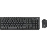 Logitech MK295 Silent Wireless Keyboard and Mouse Combo - Quiet 2.4 GHz USB, Graphite