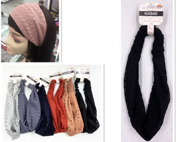 Knitting Headband - 26cm (Set of 6 Assorted)