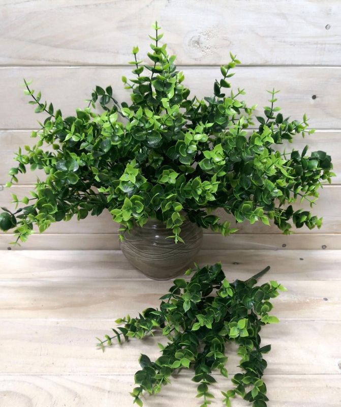 Artificial Plastic Eucalyptus Bush (Green)
