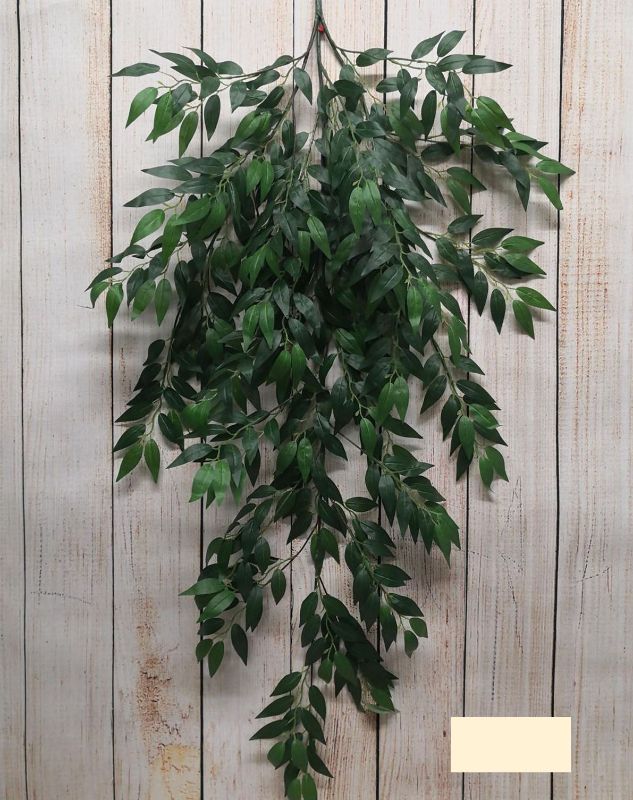 Artificial Handing Leaf Bush - X-large (Green)