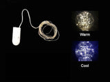 String Light - Button Battery 3m (Cool Silver)
