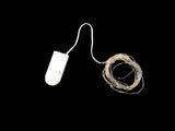 String Light - Button Battery 3m (Cool Silver)