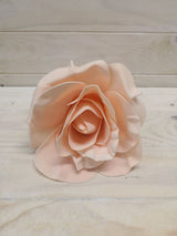 Artificial Flower Head - Large 20cm (Peach)