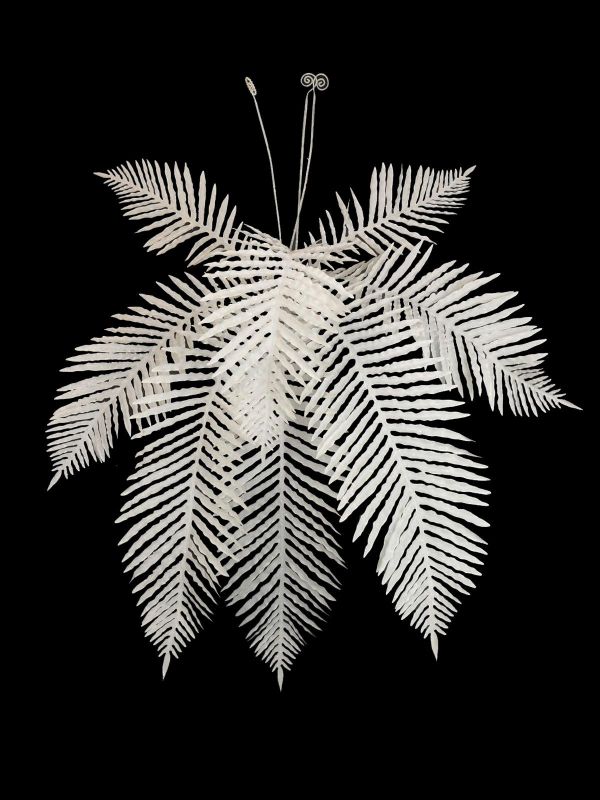 Artificial Fern Bush - Large (White)