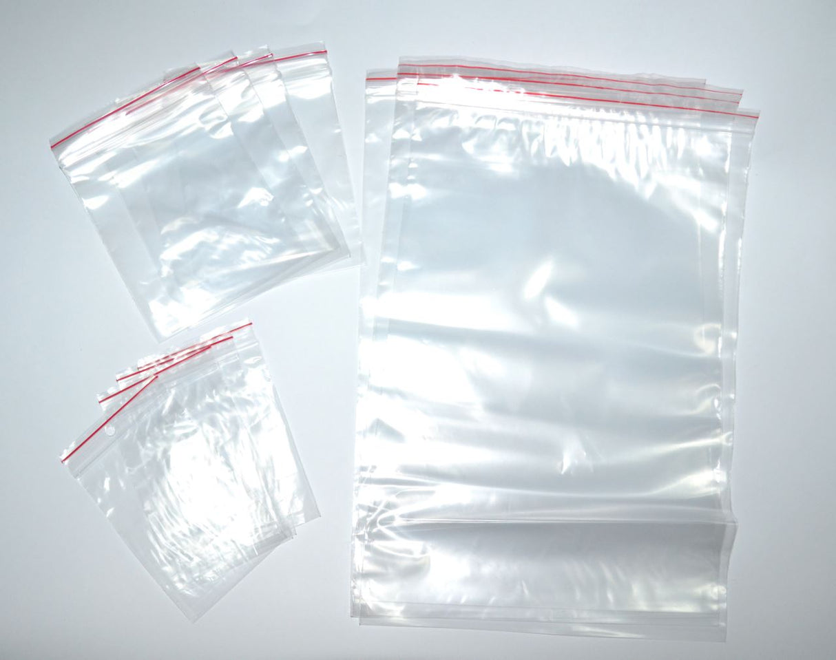Clear Plastic Resealable Bags 100 x 130mm - 500