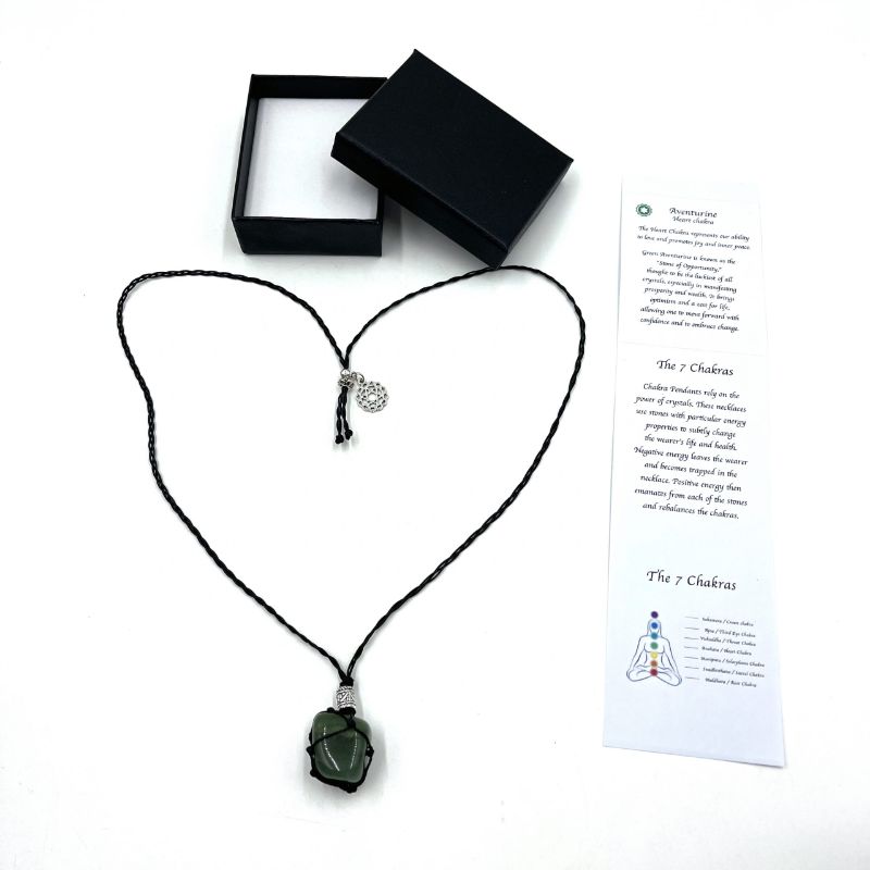 Necklace - Braided Stone Aventurine