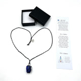 Necklace - Braided Stone Lapis Lazuli