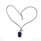 Necklace - Braided Stone Lapis Lazuli