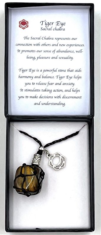 Necklace - Braided Stone Tiger Eye