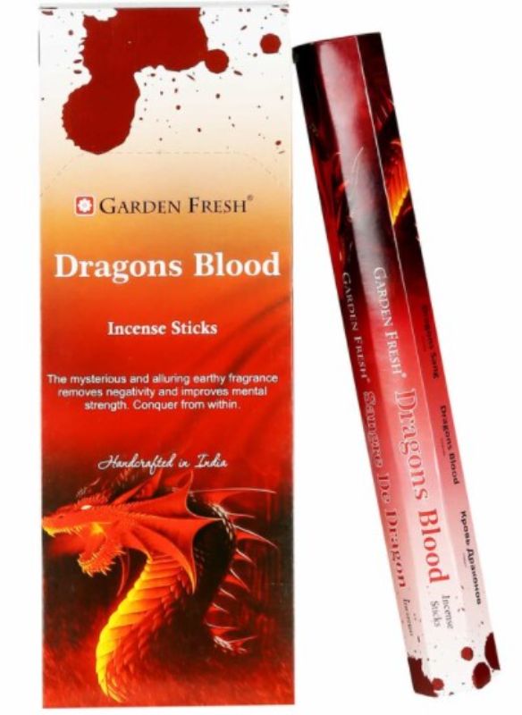 Incense - Garden Fresh Dragons Blood Hexa (Box of 6 Packs)