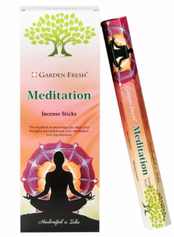 Incense - Garden Fresh Meditation Hexa  (Box of 6 Packs)