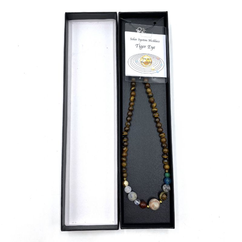 Solar System Necklace - Tiger Eye