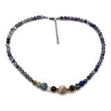 Solar System Necklace - Amethyst