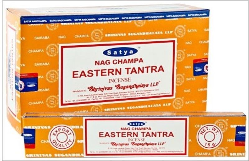Incense - Sathya Nag Champa Eastern Tantra 15gm (Box of 12)