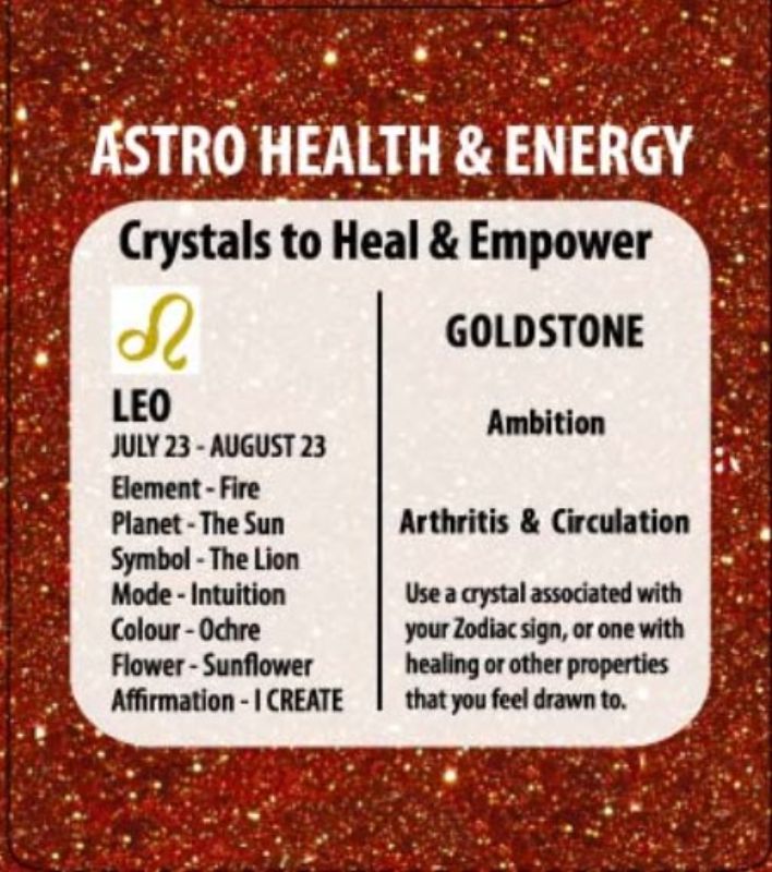 Zodiac Pendant - GoldStone Leo (Set of 6)